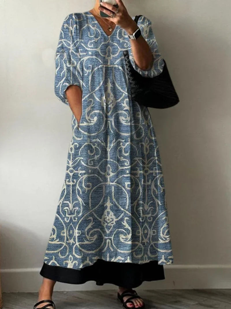 Elegant Print Dress