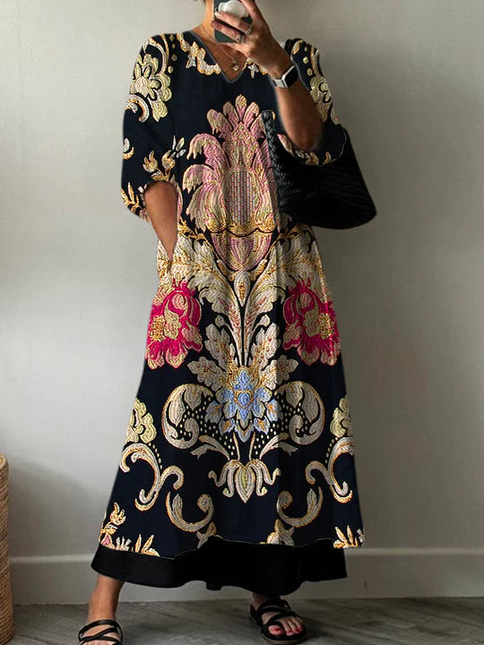 Elegant Print Dress