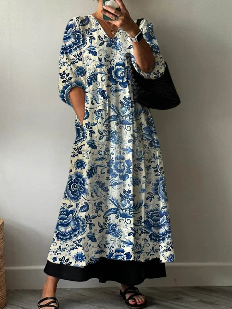 Elegant Print Dress