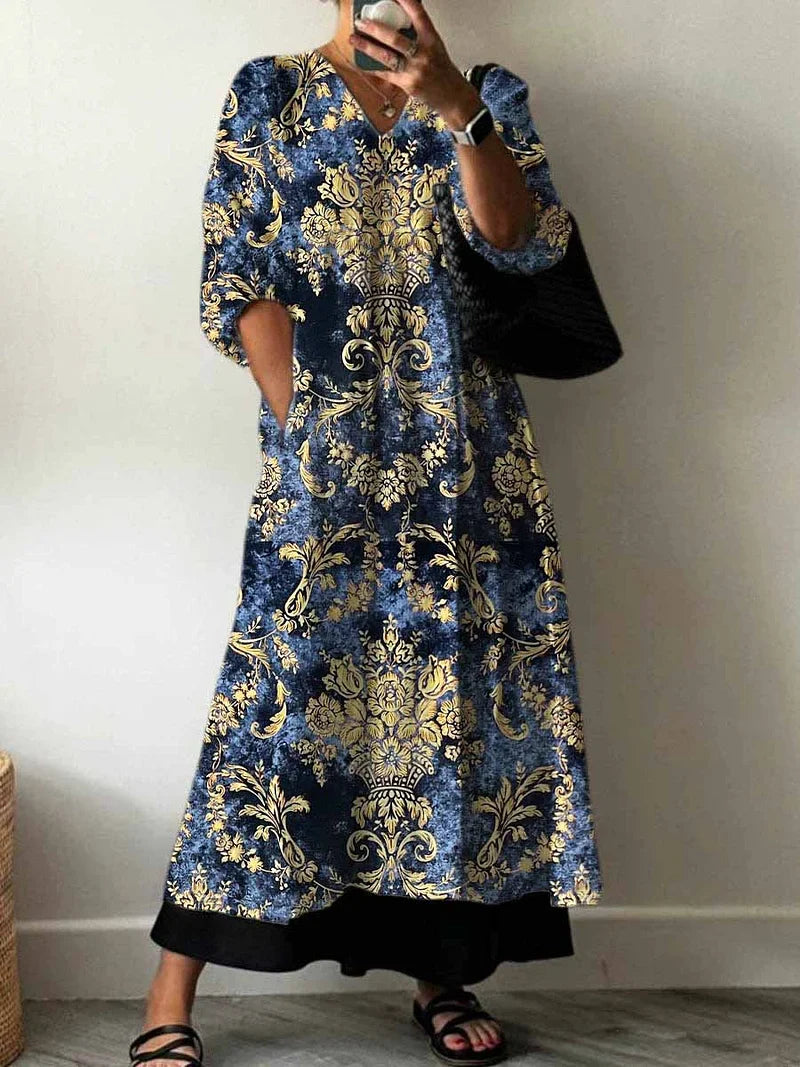 Elegant Print Dress
