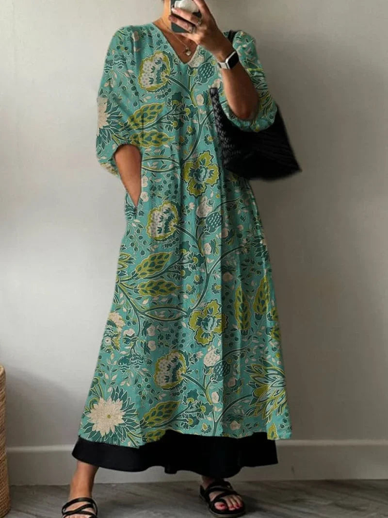 Elegant Print Dress