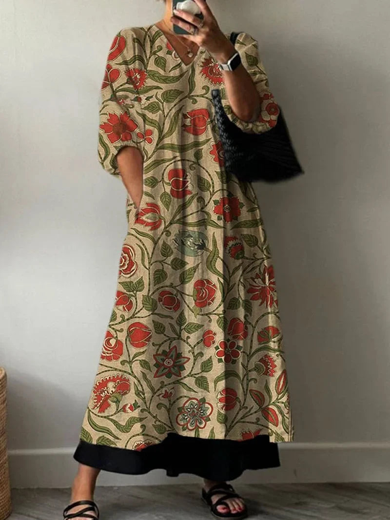 Elegant Print Dress