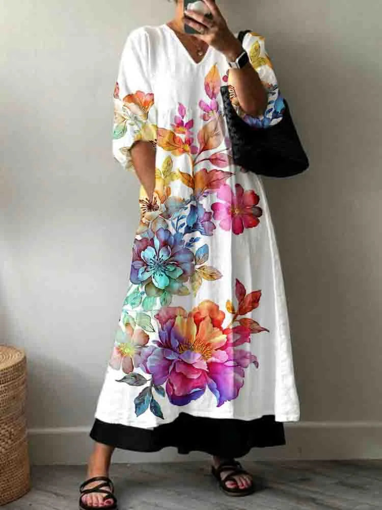 Elegant Print Dress