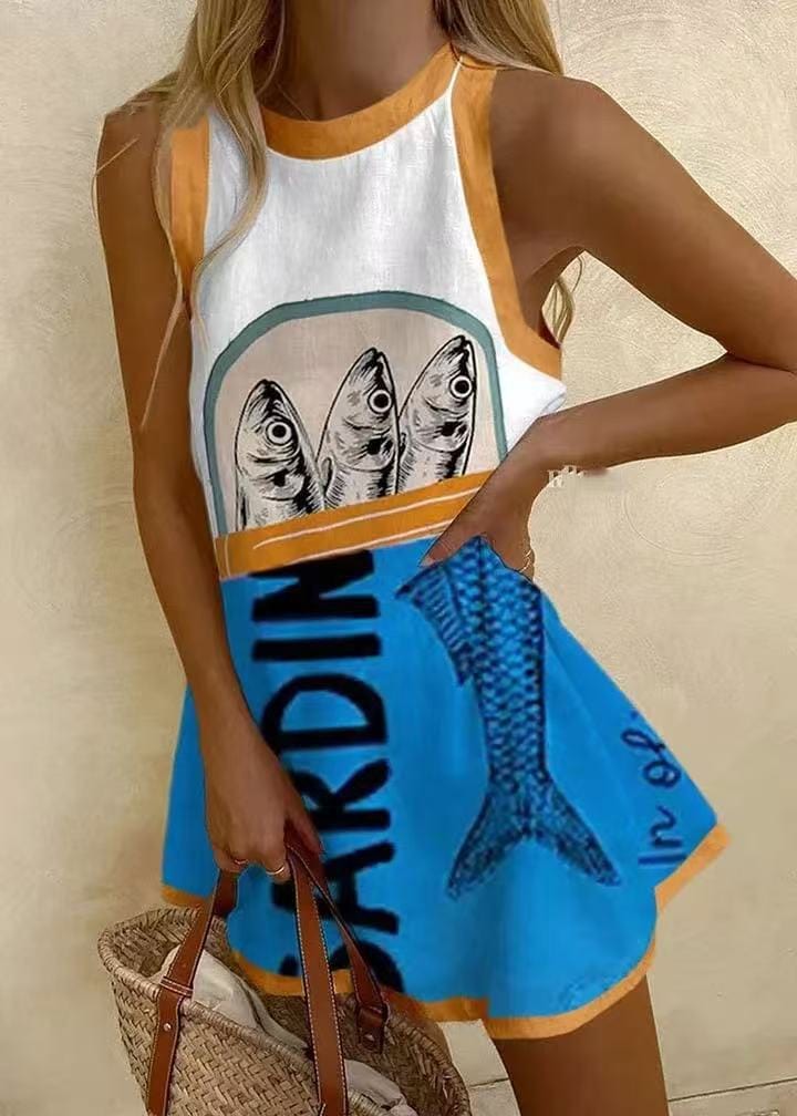 Isoria Linen Mini Dress