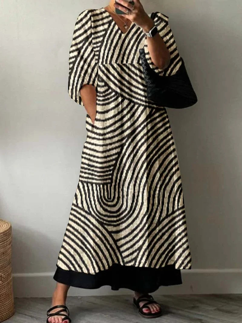 Elegant Print Dress