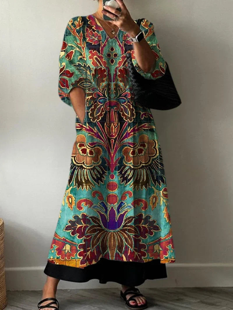 Elegant Print Dress