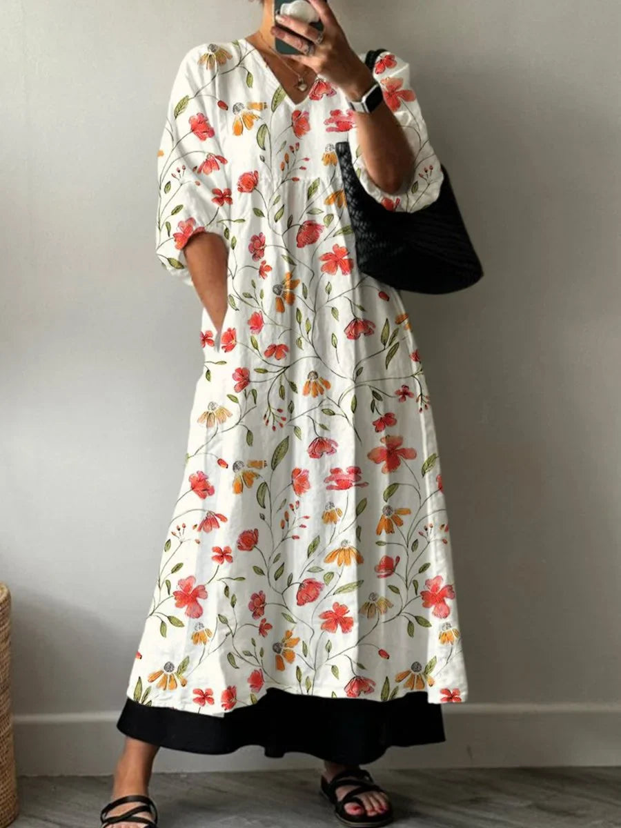 Elegant Print Dress