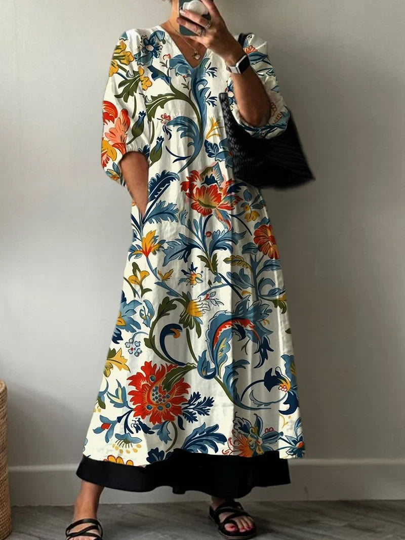 Elegant Print Dress