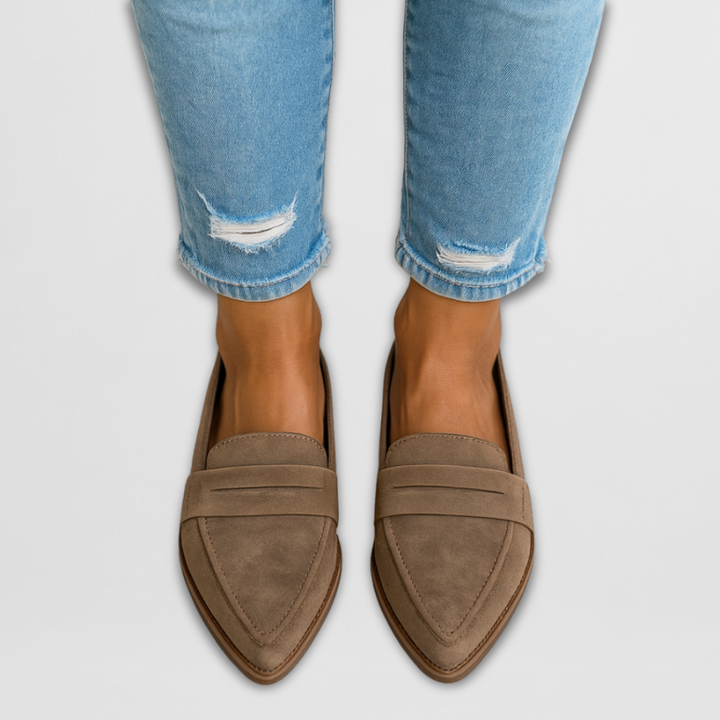 Orlena | Suede Loafers