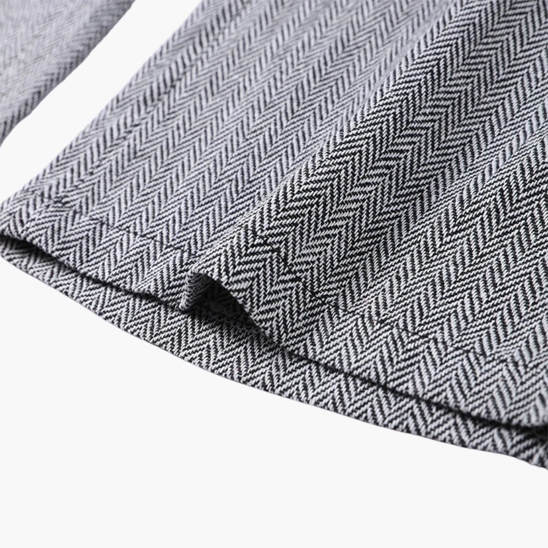 Ivory - Fishbone Crisp 3-Piece Suit