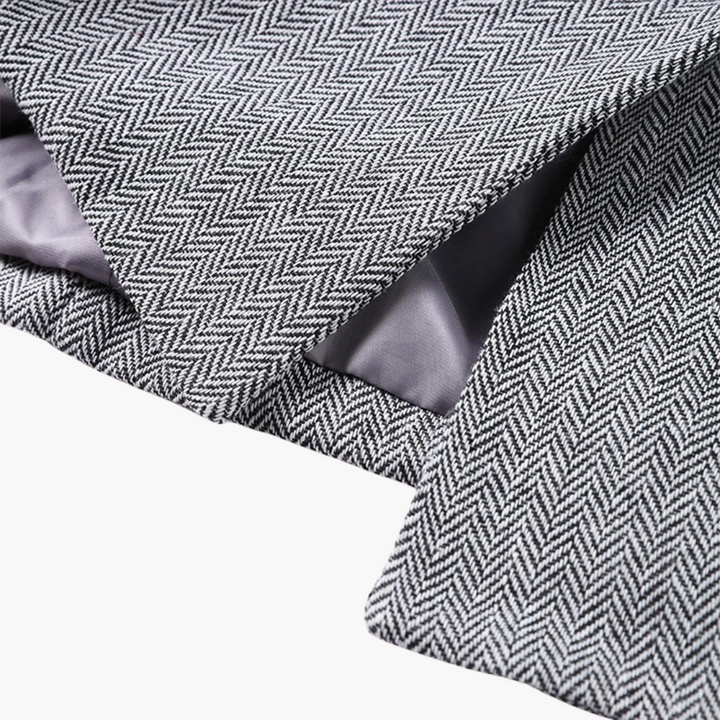 Ivory - Fishbone Crisp 3-Piece Suit