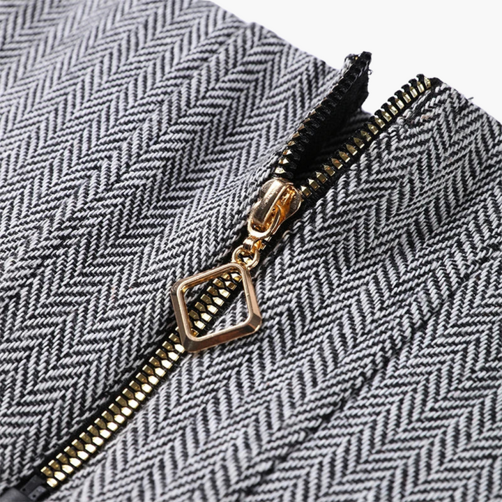 Ivory - Fishbone Crisp 3-Piece Suit