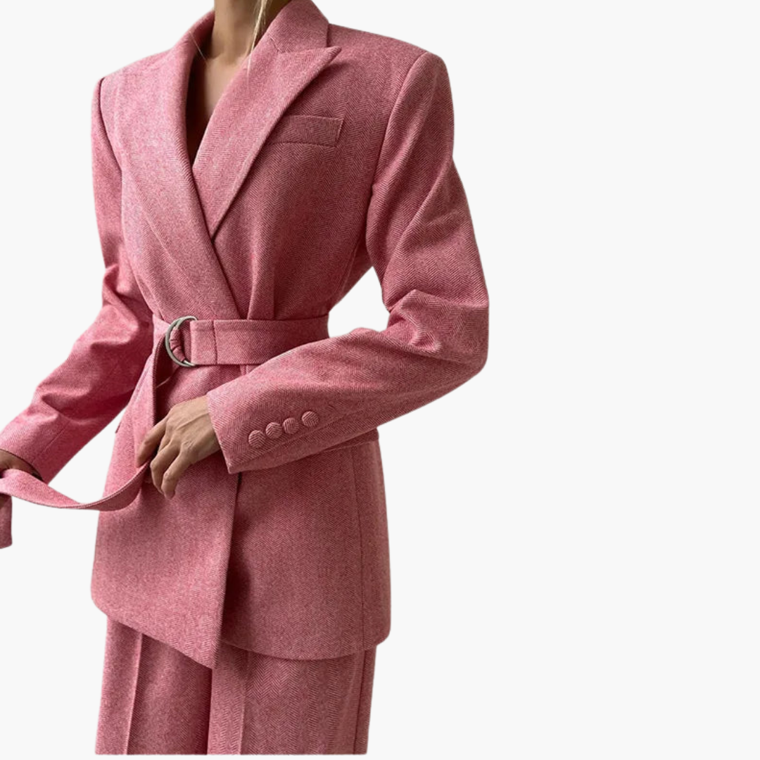 Ivory - Fishbone Crisp 3-Piece Suit