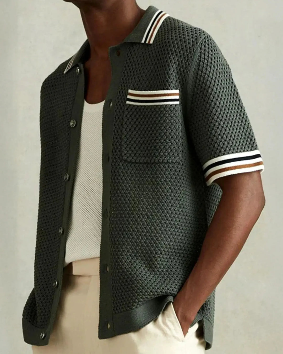 Martin - Breathable Knitted Shirt