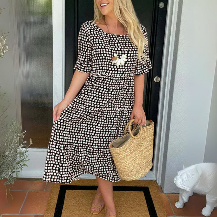 Chloe | Relaxed Tiered Midi Dress