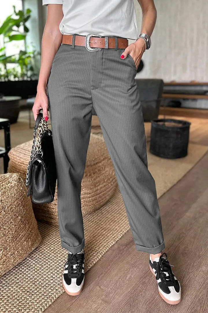 Deirdre - Tailored Striped Trousers