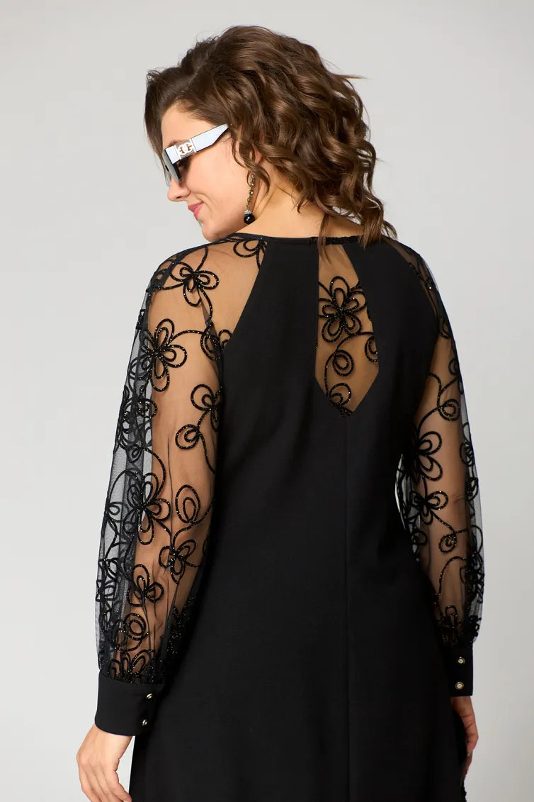 Destiny - Ttendy Lace-Sleeve Dress