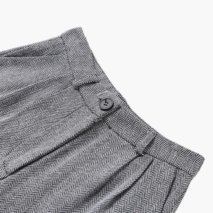 Ivory - Fishbone Crisp 3-Piece Suit