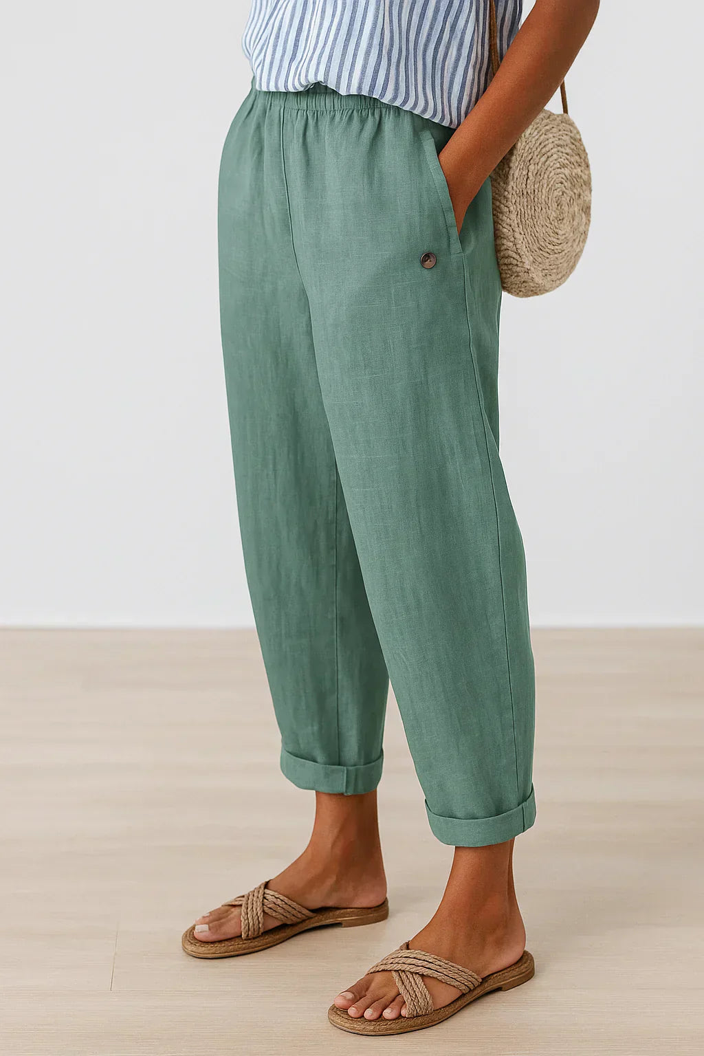 Edith – Linen-Cotton Comfort Trousers