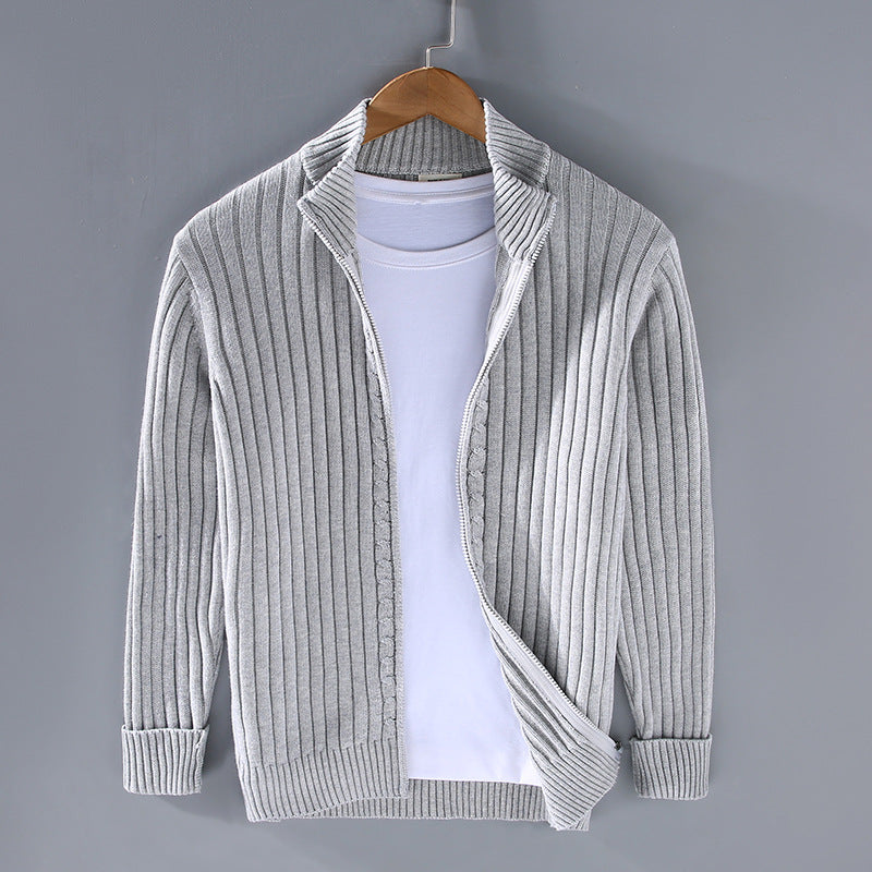Jacob - Ribbed Zip Pullover Sweater