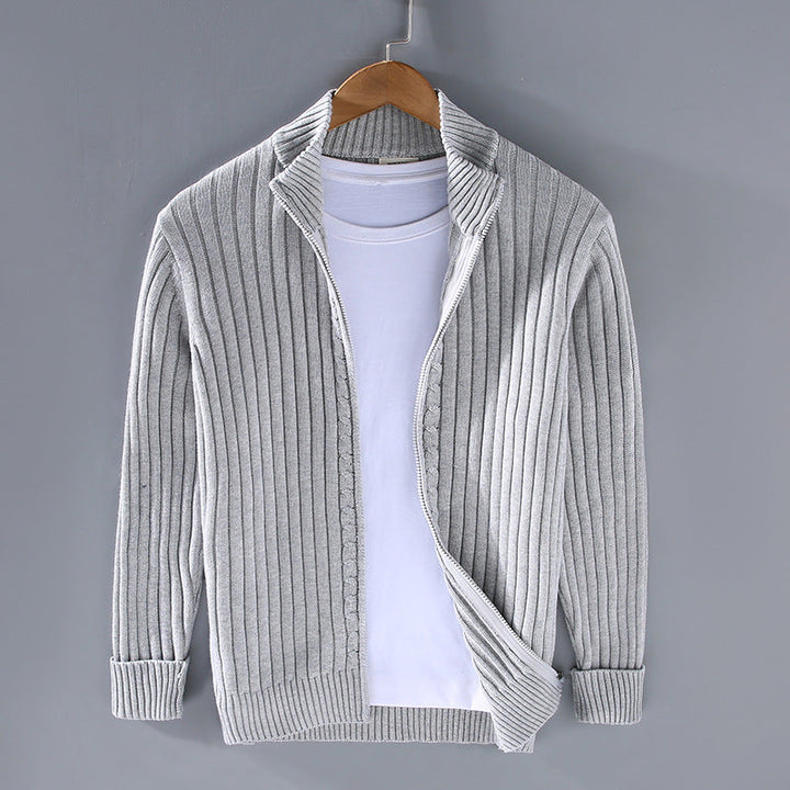 Jacob - Ribbed Zip Pullover Sweater