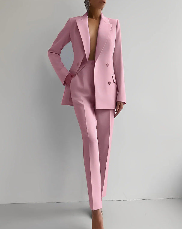 Monroe - Solid Color Blazer & Pants Set
