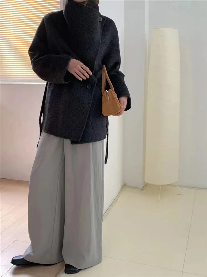 Velmira™ | Silk Wool Cashmere Coat