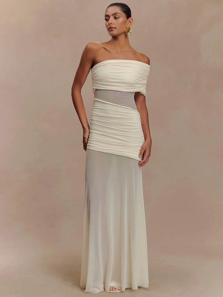 Soraya | Draped Dress & Pure Elegance