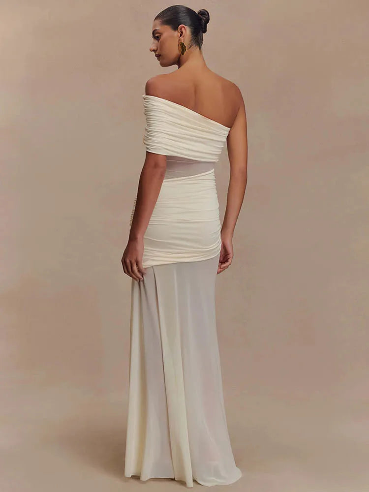 Soraya | Draped Dress & Pure Elegance