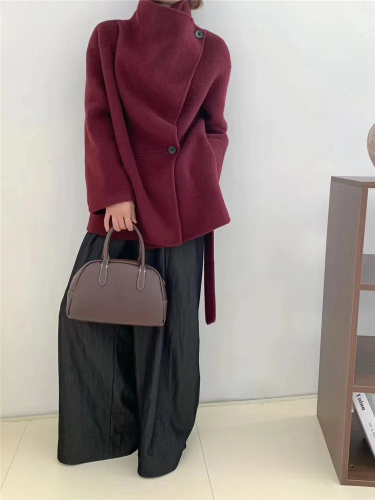 Velmira™ | Silk Wool Cashmere Coat