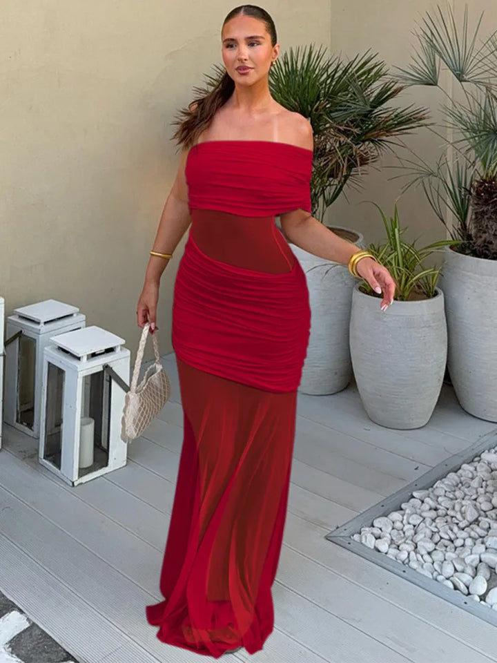 Soraya | Draped Dress & Pure Elegance