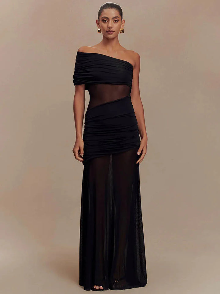 Soraya | Draped Dress & Pure Elegance