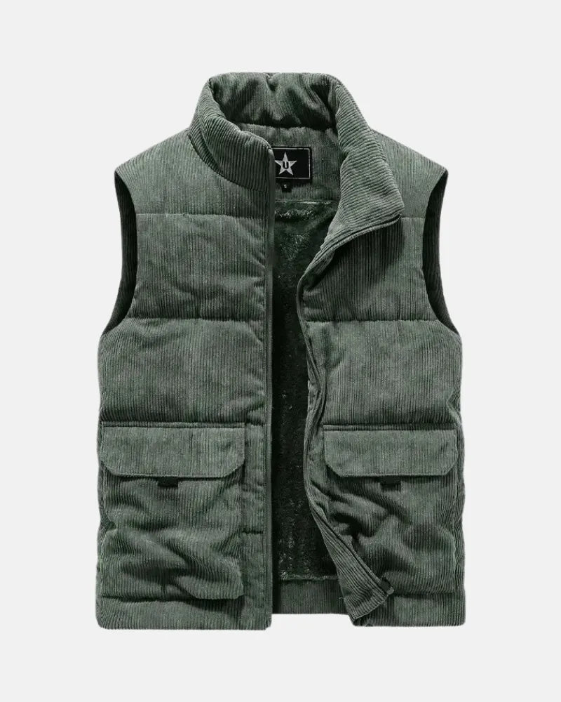 Rafael Soft Velour Corduroy Vest
