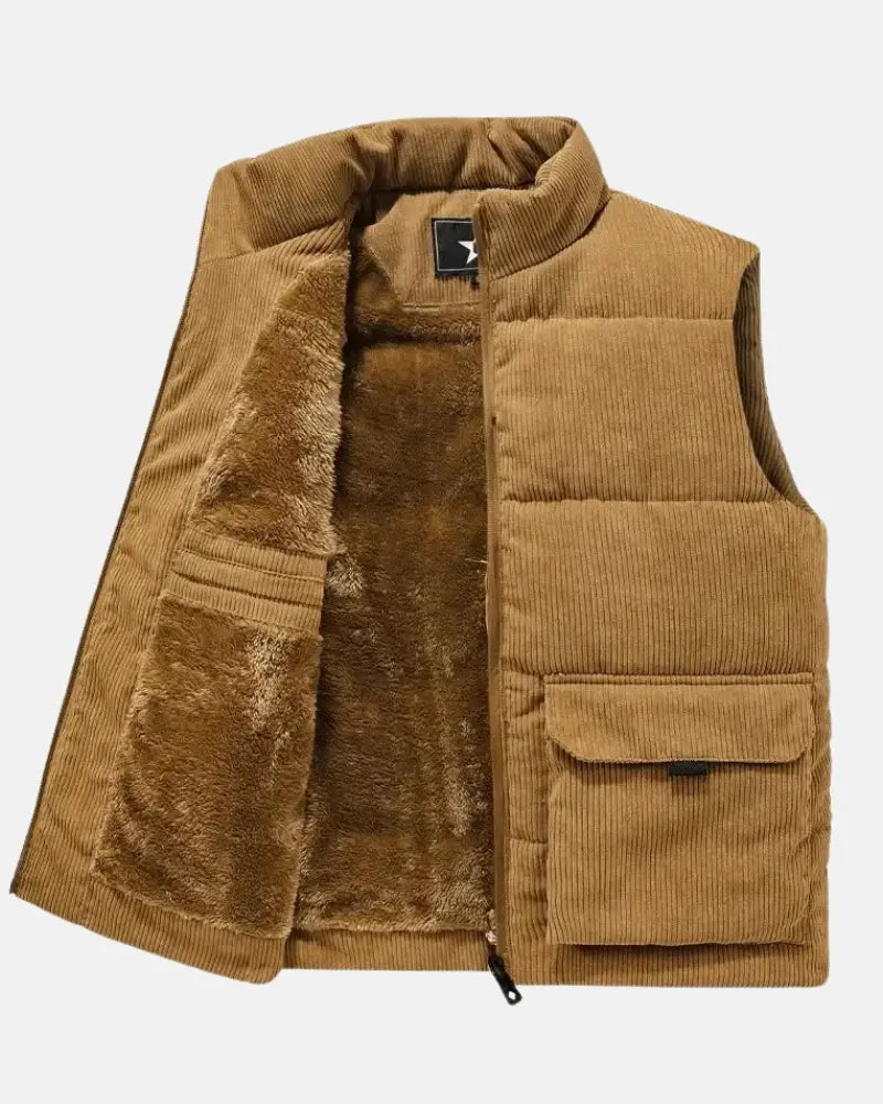 Rafael Soft Velour Corduroy Vest
