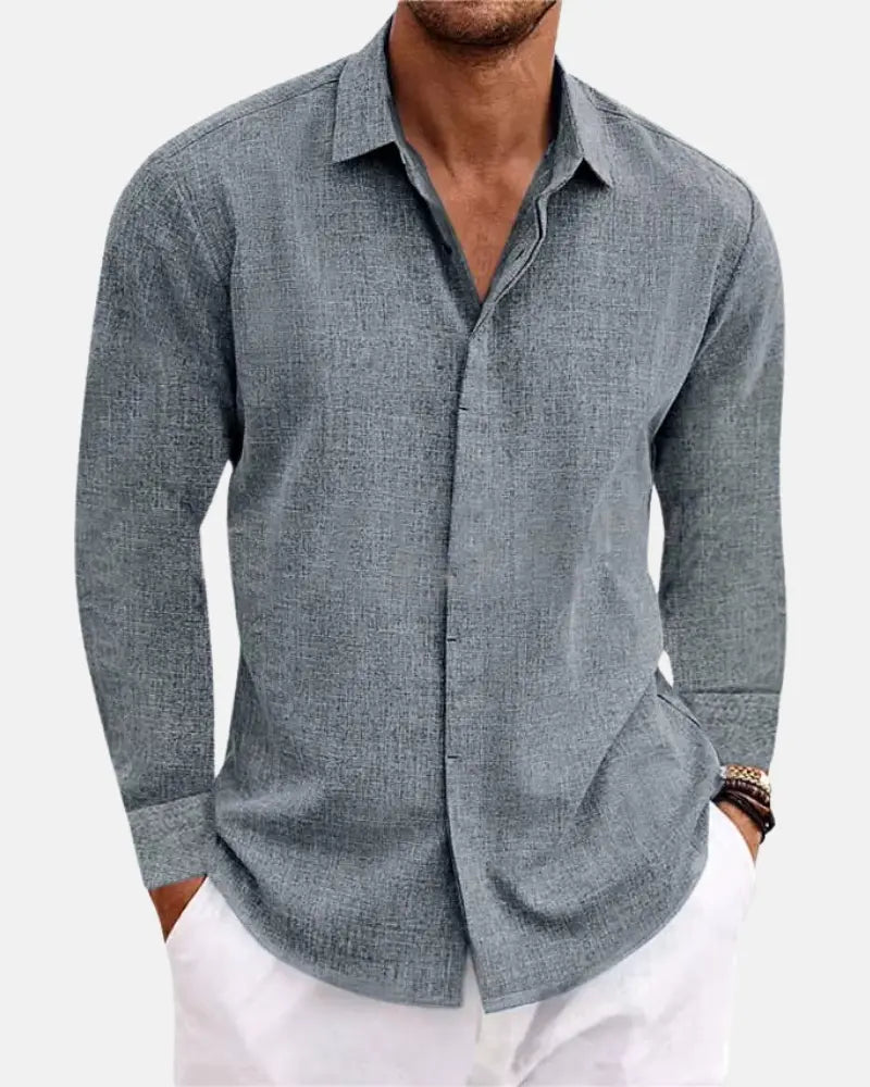Benji - Long Sleeve Cotton Linen Shirt
