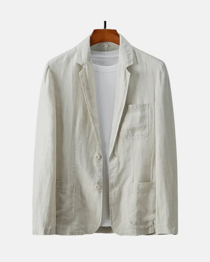Minimalist Linen Blazer