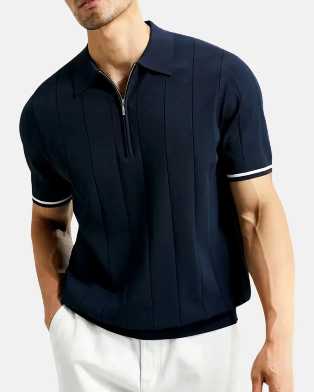 Santino - Modern Zip-Up Polo