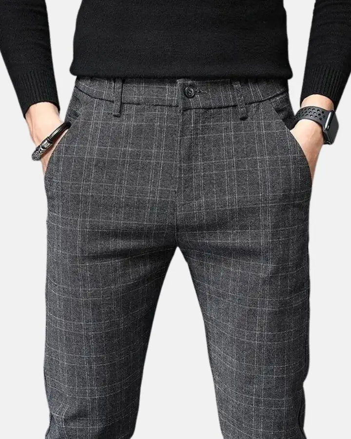 Joss - Plaid Business Trousers