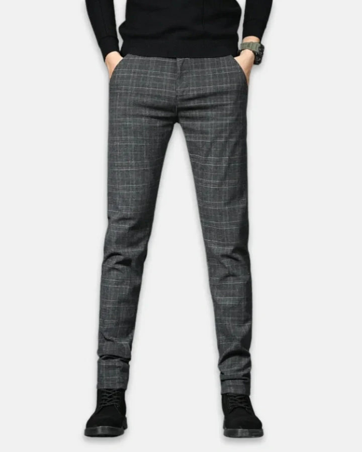 Joss - Plaid Business Trousers