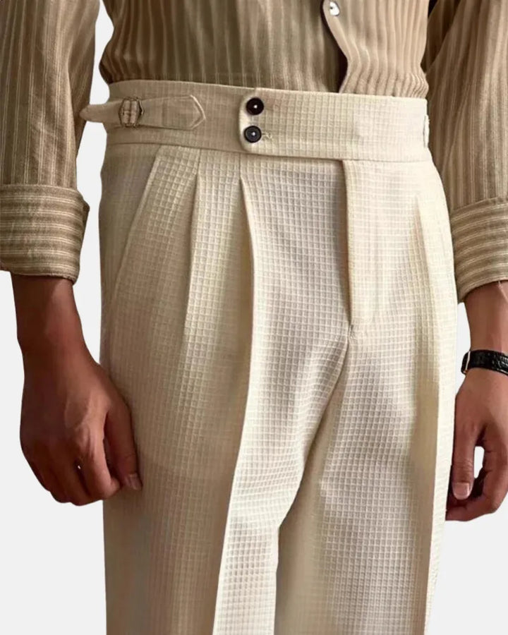 Astin - Waffle High Waist Trousers