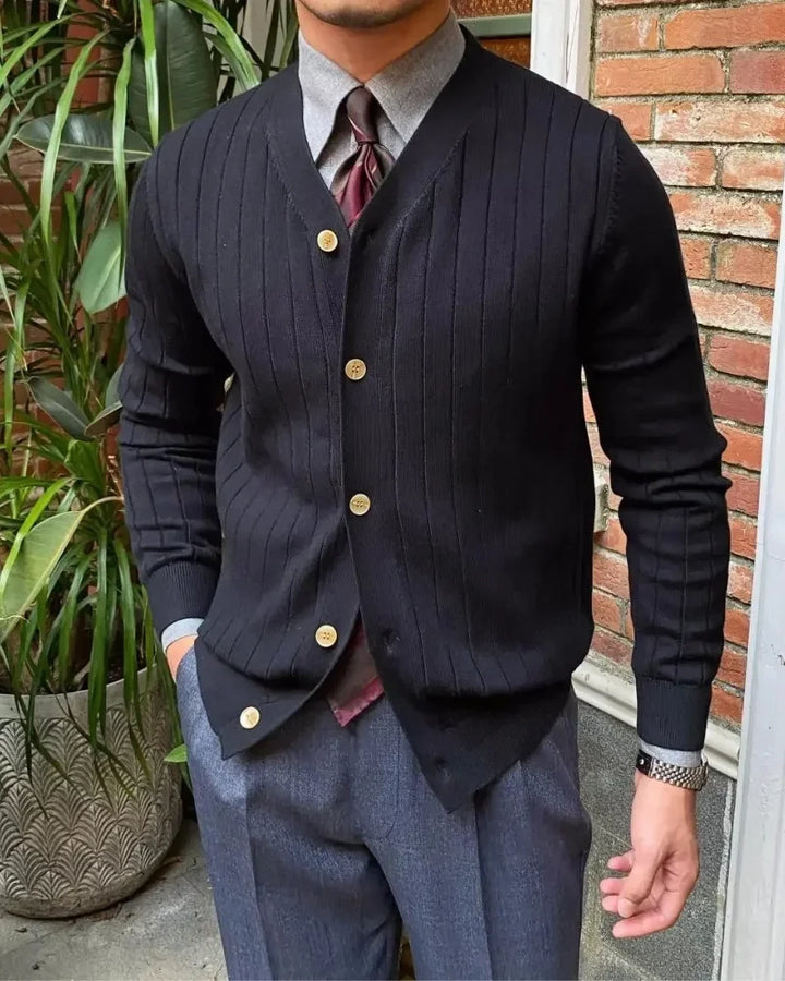 Shelton - Knit Ribbed Cardigan