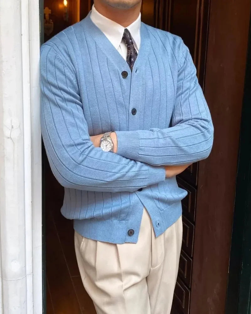 Shelton - Knit Ribbed Cardigan