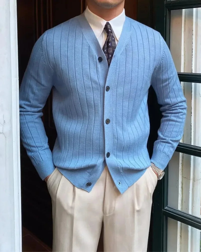 Shelton - Knit Ribbed Cardigan