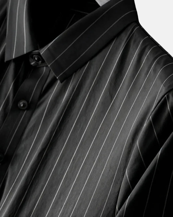 Ricco - Ice Silk Stripes Casual Set