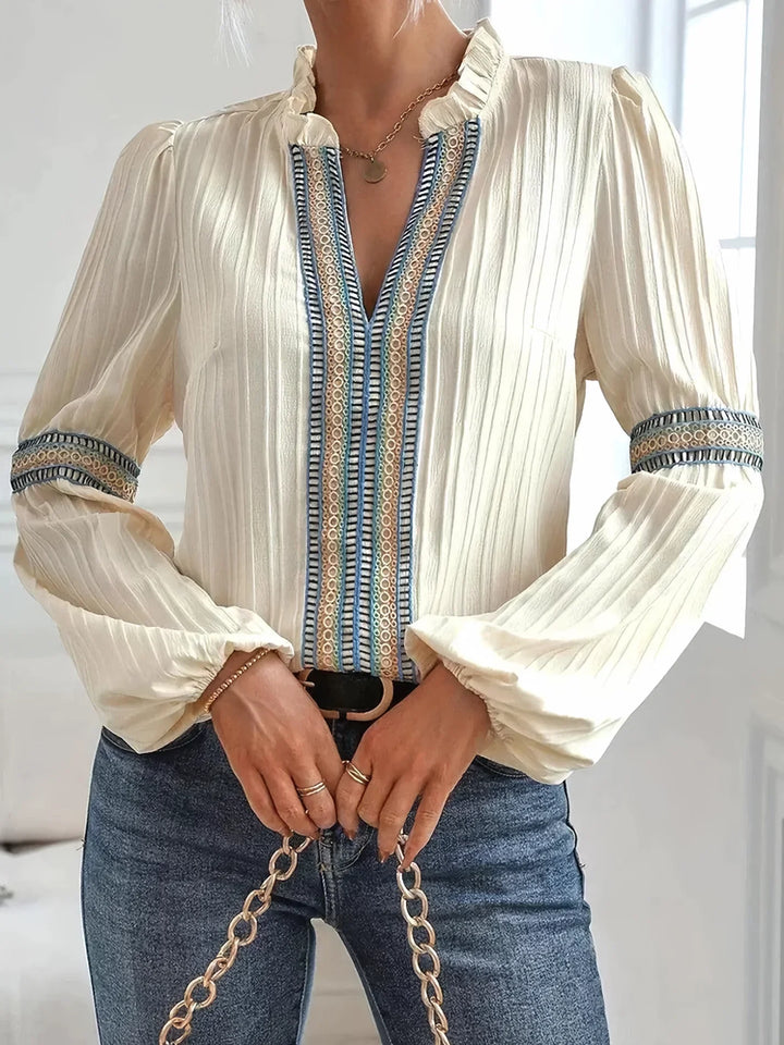 Belle | Stunning V-Neck Blouse
