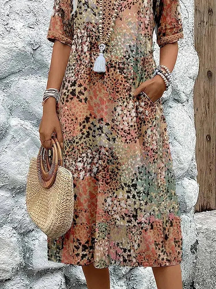 Giselle | Vibrant Mid Length Dress