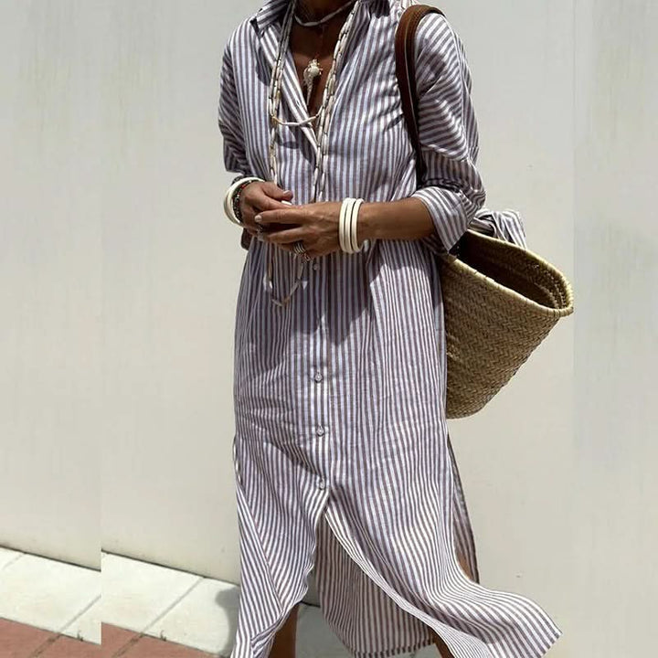 Bade - Summer Dress with Elegant Stripes