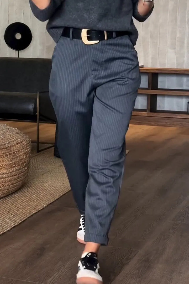 Deirdre - Tailored Striped Trousers