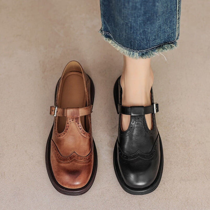 Althea™ | Vintage Luxe Leather Shoes