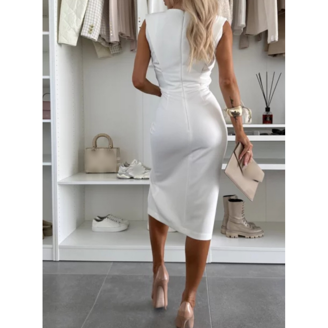 FAYLORA™ | FlowCharm Slit Dress